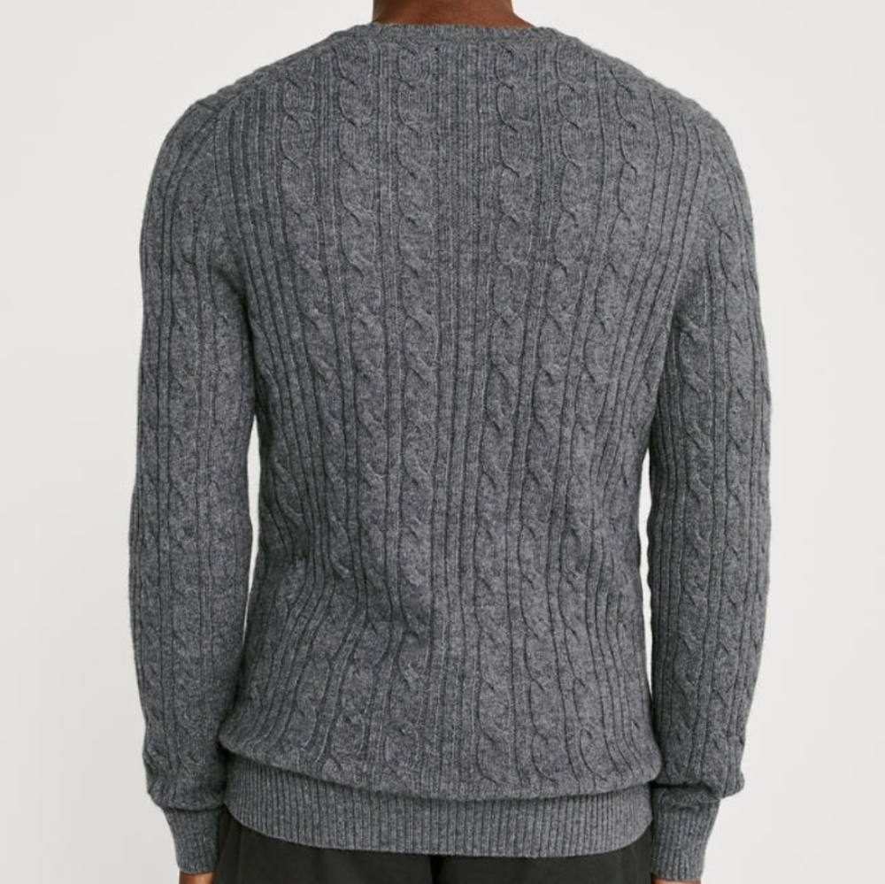 Abercrombie Icob Cable men's sweater XL - Picture 5 of 9